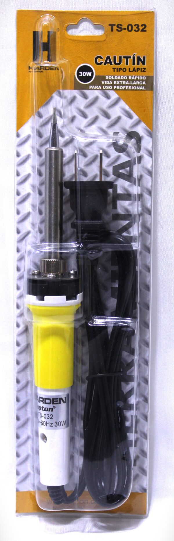 Cautín para Soldar, tipo Lápiz 30w, marca HARDEN, modelo TS-032