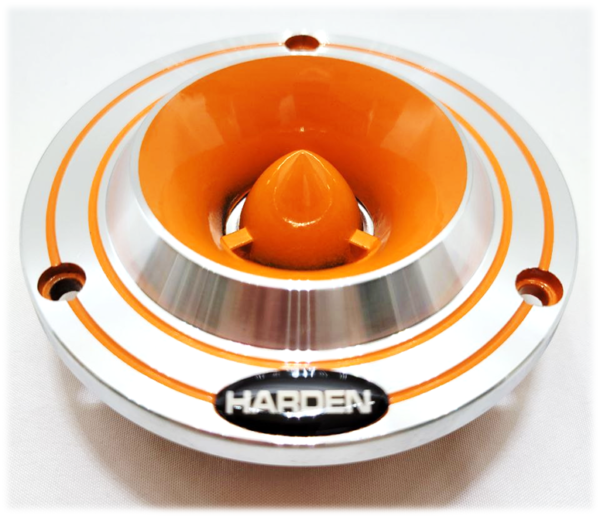 TWEETER TIPO BALA PARA AGUDOS, 380watts, MARCA HARDEN, MODELO KTB-297, Cromado / Naranja