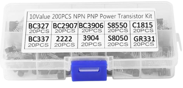 KIT DE TRANSISTORES, 10 MODELOS, 200 PCS - Image 2