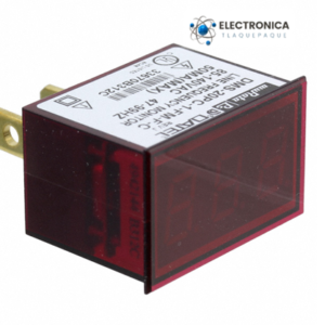 VOLTÍMETRO DIGITAL, MONTAJE; para PANEL; LED; 3,5 DÍGITOS; 5VDC