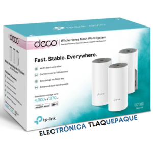 SISTEMA Wi-Fi MESH TP-LINK DECO E4 (3 Pack) Ac1200, 802.11ac, 2 ANTENAS INTERNAS