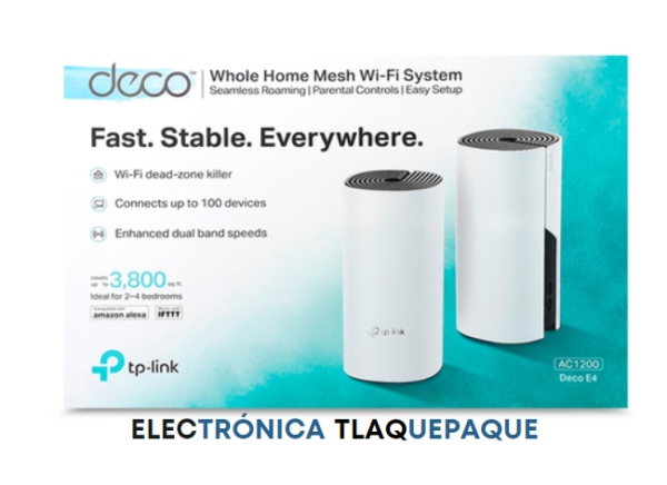 SISTEMA INALÁMBRICO WIFI MESH TP LINK DECO E4 / 2 PIEZAS