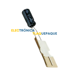 CAPACITOR ELECTROLITICO 0.1uF 50V B.P / Paquete 10 Piezas