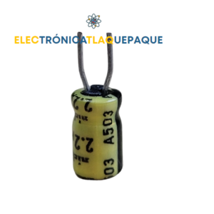 CAPACITOR ELECTROLITICO 2.2uF-50v / 85° / Paquete 10 Piezas