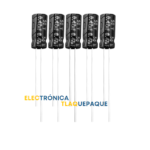CAPACITOR ELECTROLITICO 0.47uF-50V 85° B.P / PAQUETE 10 Piezas