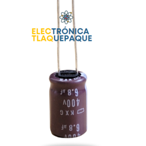 CAPACITOR ELECTROLITICO 6.8uF-400v / 105° / Paquete 10 Piezas