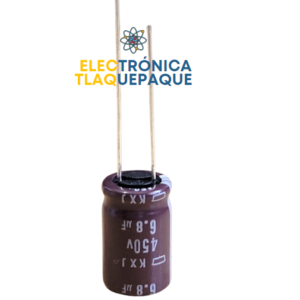 CAPACITOR ELECTROLITICO 6.8uF-450v / 105° / Paquete 10 Piezas