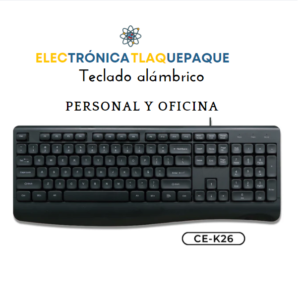 TECLADO ALÁMBRICO USB ERGONOMICO / MOD. CE-K26