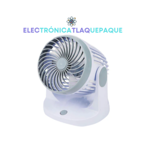 VENTILADOR PORTÁTIL, 3 VELOCIDADES, RECARGABLE, COMPACTO / CASA - OFICINA
