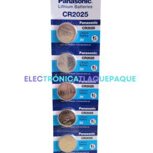 PILA, BATERÍA, 3v de LITIO MARCA PANASONIC / MODELO CR-2025