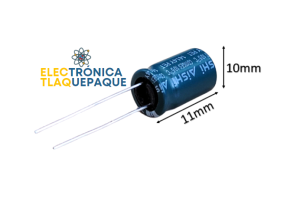 CAPACITOR ELECTROLITICO 6.8uF-250v / 105° / Paquete 10 Piezas - Image 2
