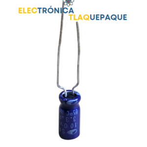 CAPACITOR ELECTROLITICO 3.3uF-100v / 85° / Paquete 10 Piezas