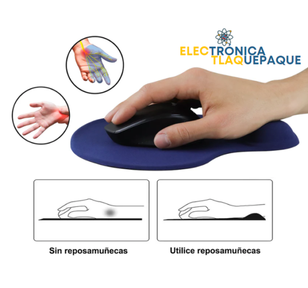 MOUSE PAD, TAPETE ERGONÓMICO - AZUL - Image 4