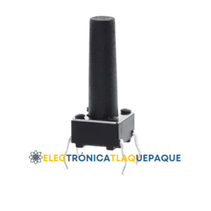 MICRO SWITCH 4 PINES, CUADRADO, BASTAGO LARGO / MOD. M4P32 (Paquete con 10 Piezas)