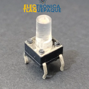 MICRO SWITCH 4 PINES, CUADRADO, BASTAGO TRANSPARENTE / MOD. M4P28 (Paquete con 10 Piezas)