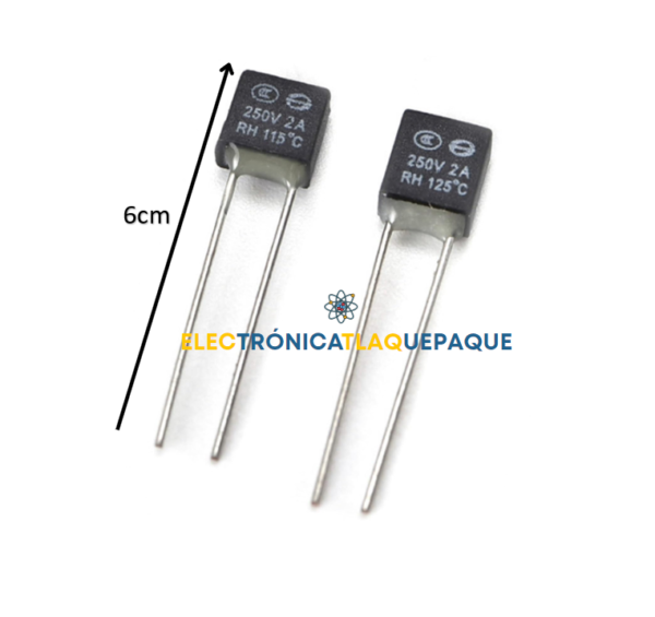 FUSIBLE TÉRMICO 115ºc - 2A - 250v para VENTILADOR / PAQUETE 10 Piezas - Image 2