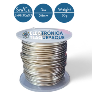 ROLLO DE SOLDADURA MEDIANO, 50g/0,8mm/15Mt/ MOD. RSM15