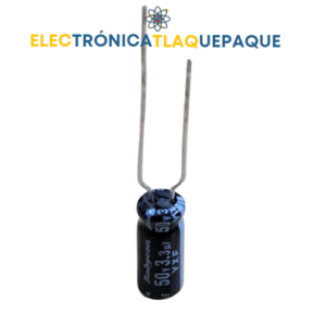 CAPACITOR ELECTROLITICO 3.3uF-50v / 105° / Paquete 10 Piezas