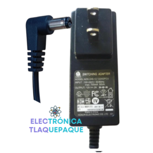 ADAPTADOR DE VOLTAJE 12V-2.0 AMP / MARCA SWITCHING,  PLUG 2.1mm
