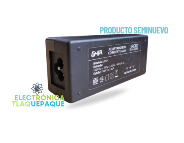 ADAPTADOR DE CORRIENTE CA/CC 19V - 3.42 AMP, MARCA GHIA / CONECTOR 1.7mm / MODELO. LFI5H - Image 2