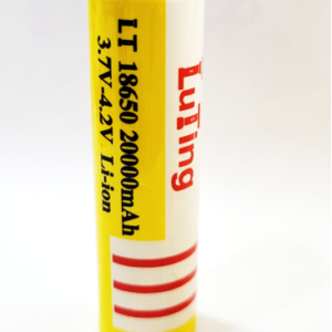 PILA RECARGABLE LUTING, 18650 AMARILLA / 20000 mAh 3.7v-4.2v,LITIO (2 Piezas)