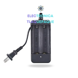 CARGADOR DOBLE para BATERIAS de LITIO 26650 3.7v-4.2v, con ENCHUFE