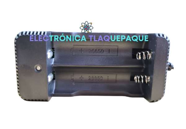 CARGADOR DOBLE para BATERIAS de LITIO 26650 3.7v-4.2v, con ENCHUFE - Image 2