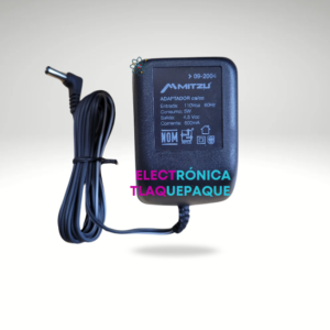 ADAPTADOR DE CORRIENTE 4.5V – 600 mAh, MARCA: MITZU / CONECTOR 2.1.mm / MODELO. 09-2004