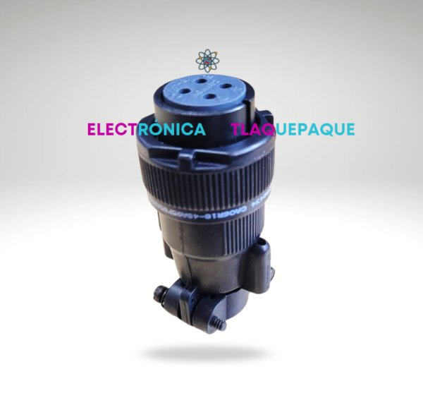 CONECTOR (CAN) CILINDRICO tipo ABRAZADERA, para CABLE, 4 PIN, con ROSCA, MARCA AMPHENOL / MODELO. 97-3057-1007 - Image 2