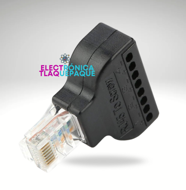 CONVERTIDOR RJ45 ETHERNET, TERMINALES con TORNILLO 8 BLOQUES / MODELO. RSPRO8 - Image 2
