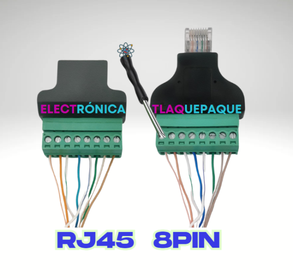 CONVERTIDOR RJ45 ETHERNET, TERMINALES con TORNILLO 8 BLOQUES / MODELO. RSPRO8 - Image 5