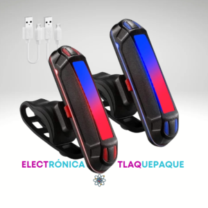 JUEGO DE LUZ TRASERA RECARGABLE para BICICLETA, LUZ DESTELLO de SEGURIDAD con 5 Modos de ILUMINACIÓN / MODELO. IXP5