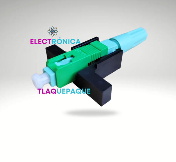 CONECTOR RÁPIDO de FIBRA OPTICA / SC-APC para FTTH con ROSCA de 3 POSICIONES / MODELO. CAB010
