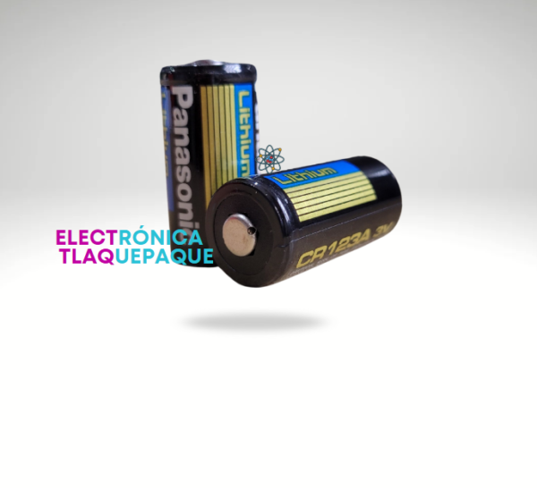 BATERÍA DE LITIO 3V, MARCA PANASONIC, MODELO. CR-123A / (Paquete de 2) - Image 3