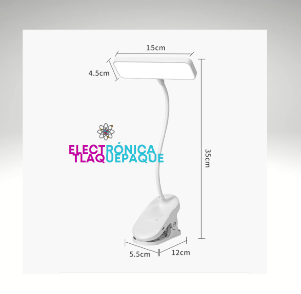 LÁMPARA LED de ESCRITORIO, RECARGABLE, PORTATIL para ILUMINAR CUALQUIER ESPACIO / MODELO. LED.103P - Image 3