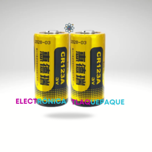 BATERÍA DE LITIO 3.0V, MARCA HUIDERUI, MODELO. CR-123A / (Paquete de 2)