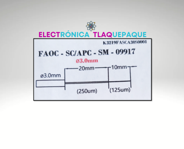CONECTOR RÁPIDO de FIBRA OPTICA / SC APC para FTTH / MODELO. CFOTG - Image 5