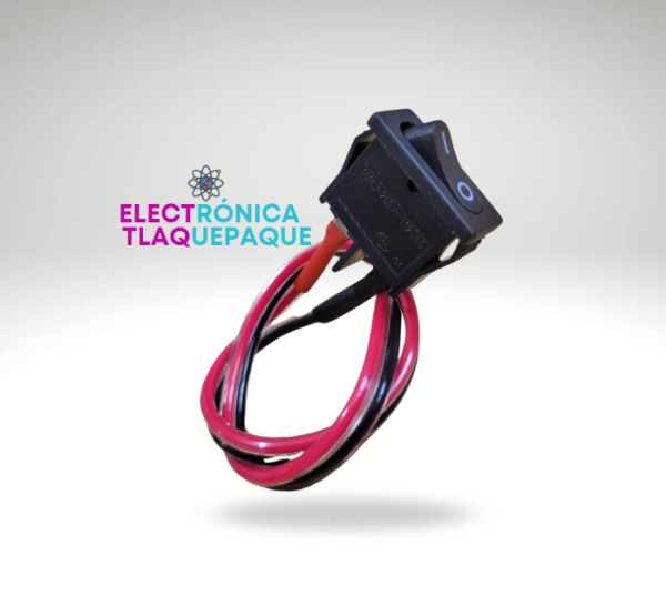 SWITCH BALANCIN 2P ON-OFF, DELGADO con CABLE / MODELO. SWBC05A