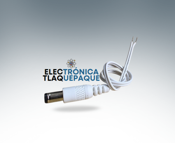 CABLE de ALIMENTACIÓN con CONECTOR tipo BARRIL 2.1mm / CONECTOR 2.1mm INVERTIDO, HEMBRA para ENSAMBLE, con RESORTE - Image 4