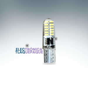 FLPS#20 / FOCO PELLISCO T10/W5W, SILICÓN, 6 LED, AUTOMOTRIZ, INTERIORES, CUARTOS, PORTAPLACA / MODELO. FLPS#20