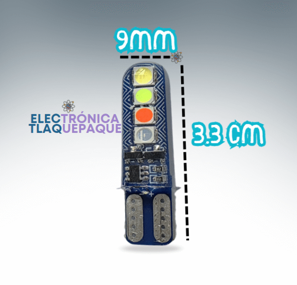 FPLS#21B / FOCO PELLISCO AUTOMOTRIZ, T10,SILICON, INTERIORES, PORTAPLACA / MODELO. FPLS#21B - Image 3