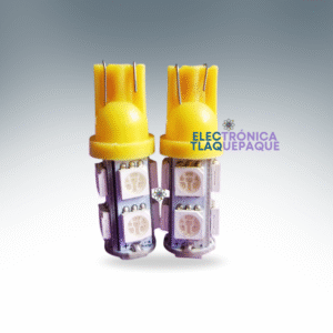 FP9L#28 / FOCO PELLISCO AUTOMOTRIZ, 9LED AMARILLO, T10, INTERIORES, CUARTOS, PORTAPLACA / MODELO. FP9L#28