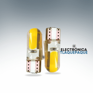 FLPS#54/ FOCO PELLISCO T10/W5W, COB, SILICÓN, LED AMBAR, AUTOMOTRIZ, INTERIORES, CUARTOS, PORTAPLACA / MODELO. FLPS#54