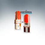 FPSC#65 / FOCO PELLISCO T10/W5W, COB, SILICÓN, AUTOMOTRIZ, LED ROJO, INTERIORES, CUARTOS, PORTAPLACA / MODELO. FPSC#65