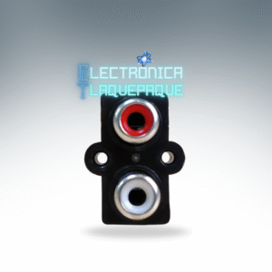 CONJ2 / CONECTOR JACK (HEMBRA) 2 RCA / RECTO para PCB, COMPATIBLE con AMPLIFICADRES, RECEPTORES, DVD´S, TELEVISORES / MODELO CONJ2