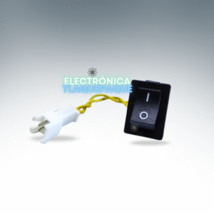 SBCAB#10A SWITCH BALANCIN CHICO con CABLE 6A-250V AC / 10A-100V AC, NEGRO / 2PIN / MODELO SBCAB#10A