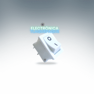 SBCH#09 SWITCH BALANCIN CHICO, BLANCO, 2 PIN / 6A-250V / 10A – 125V / MODELO SBCH#09