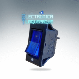 SBMK#33 SWITCH BALANCIN MEDIANO con PILOTO, tipo KOBLENZ / 15A/250V – 20A/125V / AZUL / 3PIN / MODELO SBMK#33