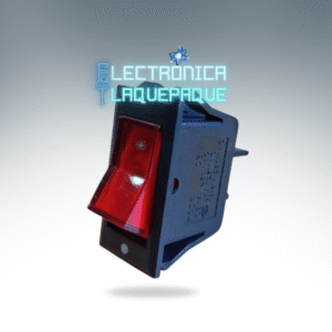 SBMK#34 SWITCH BALANCIN MEDIANO con PILOTO, tipo KOBLENZ / 15A/250V – 20A/125V / ROJO / 3PIN / MODELO SBMK#34