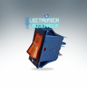 SBMK#32 SWITCH BALANCIN MEDIANO con PILOTO, tipo KOBLENZ / 15A/250V – 20A/125V / AMBAR / 3PIN / MODELO SBMK#32